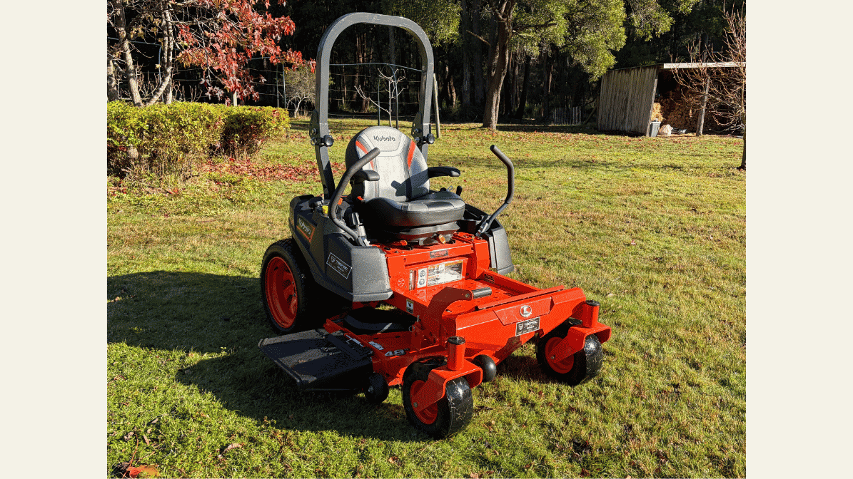 Kubota Ride On Mower for hire Hobart